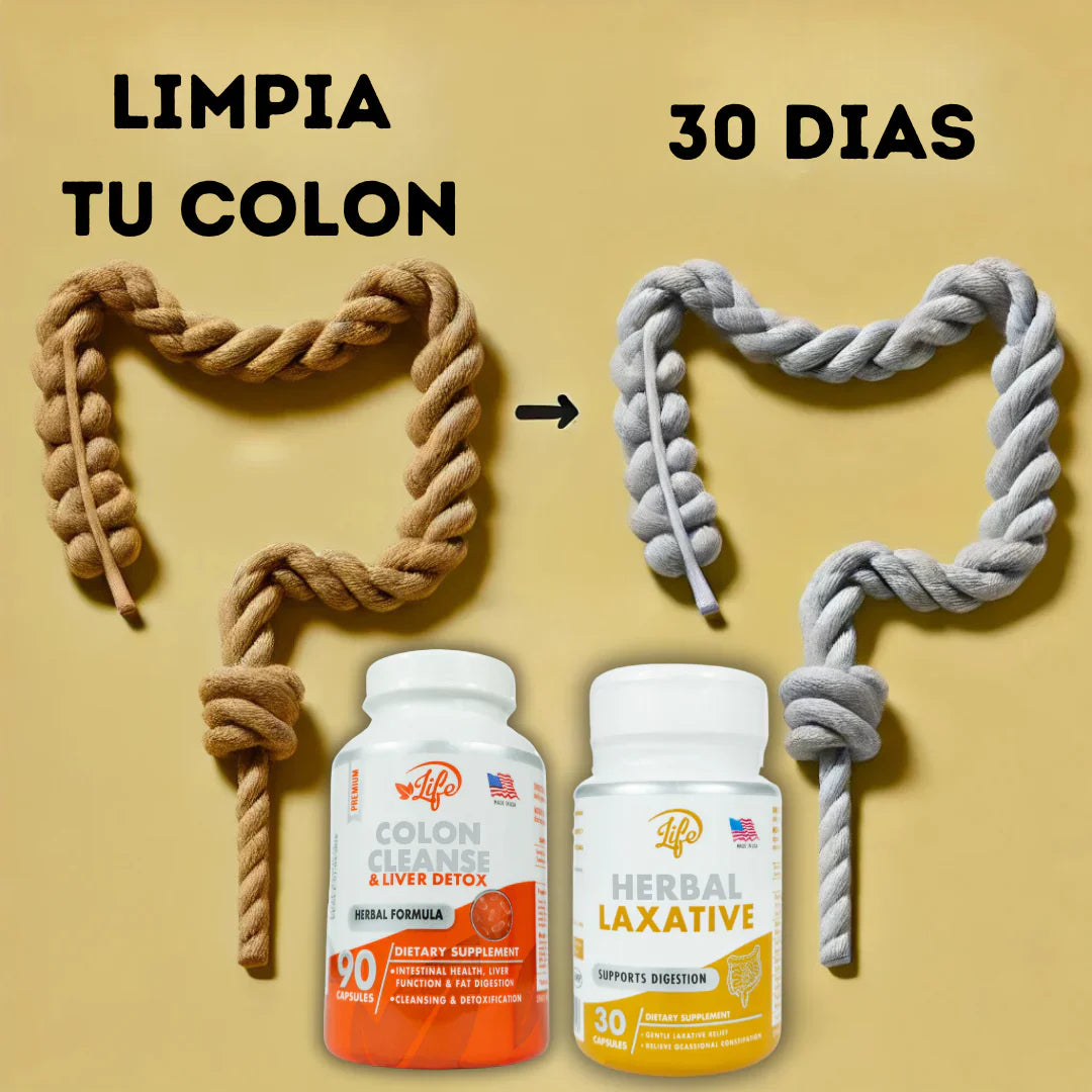 Combo para la limpieza de colon y desintoxicación del hígado ("Colon Cleanse & Liver Detox")