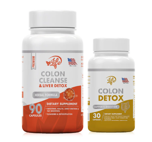Combo para la limpieza de colon y desintoxicación del hígado ("Colon Cleanse & Liver Detox")